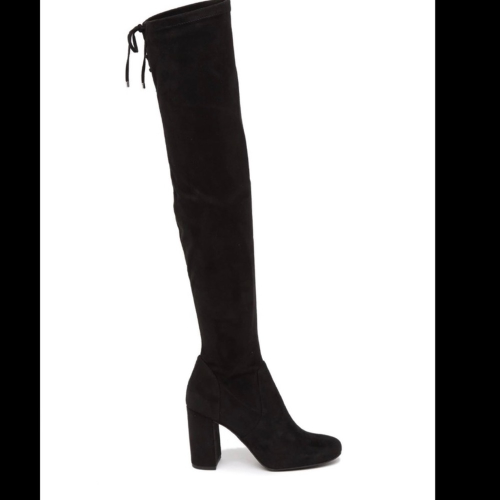 Nordstrom BP Black Juniper Over The Knee Faux Suede Boots